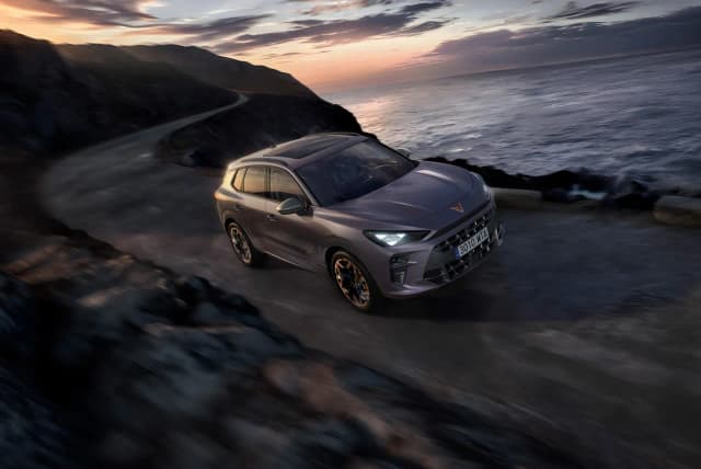 Cupra Terramar driving on a coastal road