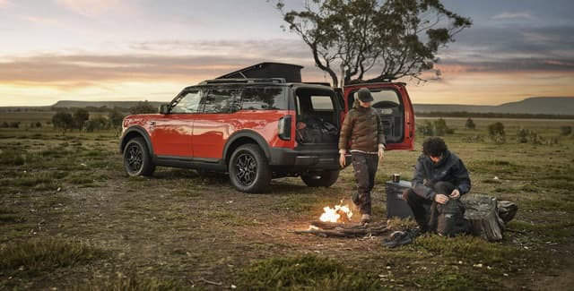 Ford Bronco Basecamp set up as a campsite