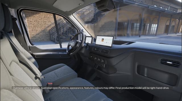 Ford Transit City cabin and 12.3-inch touchscreen