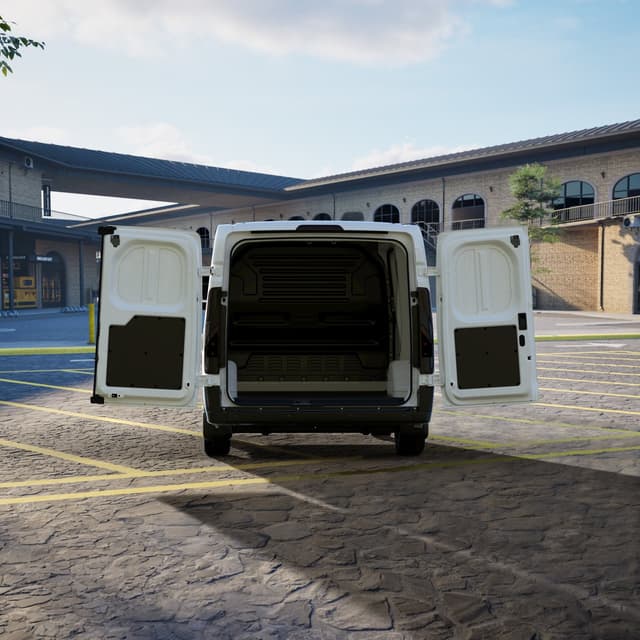 Ford Transit City rear cargo doors open