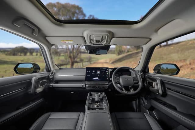 All new GWM Haval H7 dashboard and front cabin under the sunroof