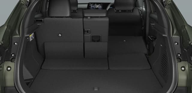 Suzuki e Vitara boot with rear seats folded