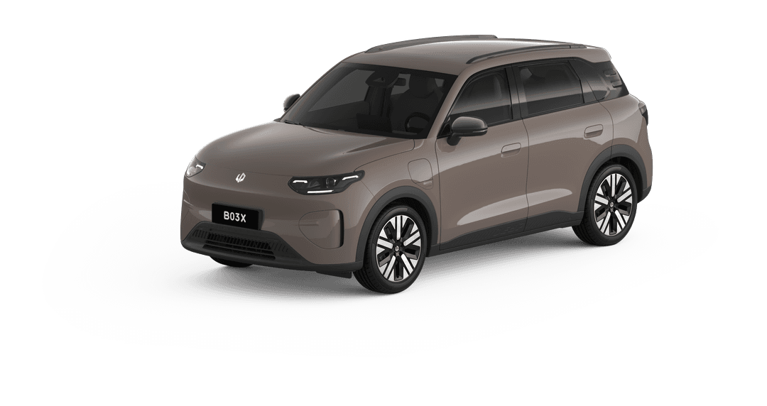 2027 Leapmotor B03X small electric SUV in Acorn Brown