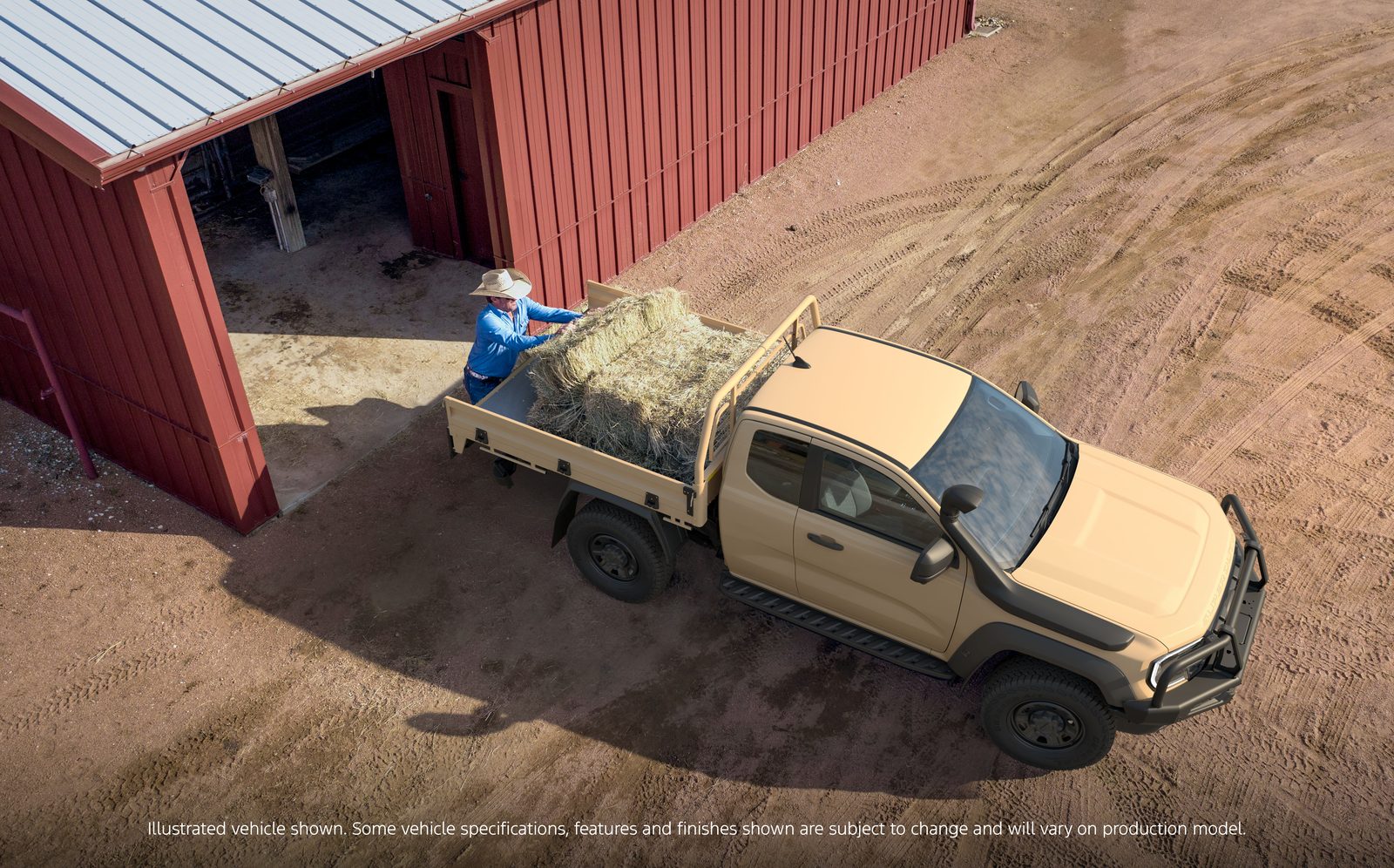 Ford Ranger Super Duty on an agricultural site