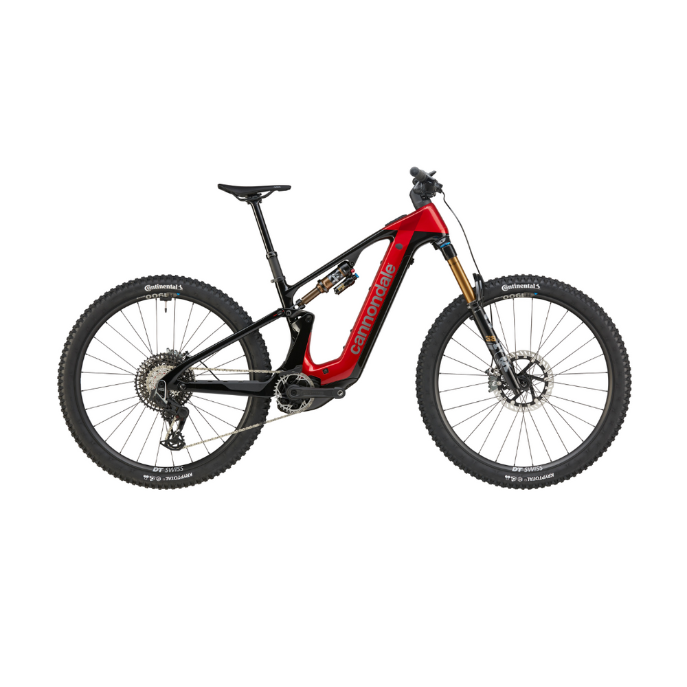 Cannondale Moterra 2 carbon trail e-MTB, side profile on white background