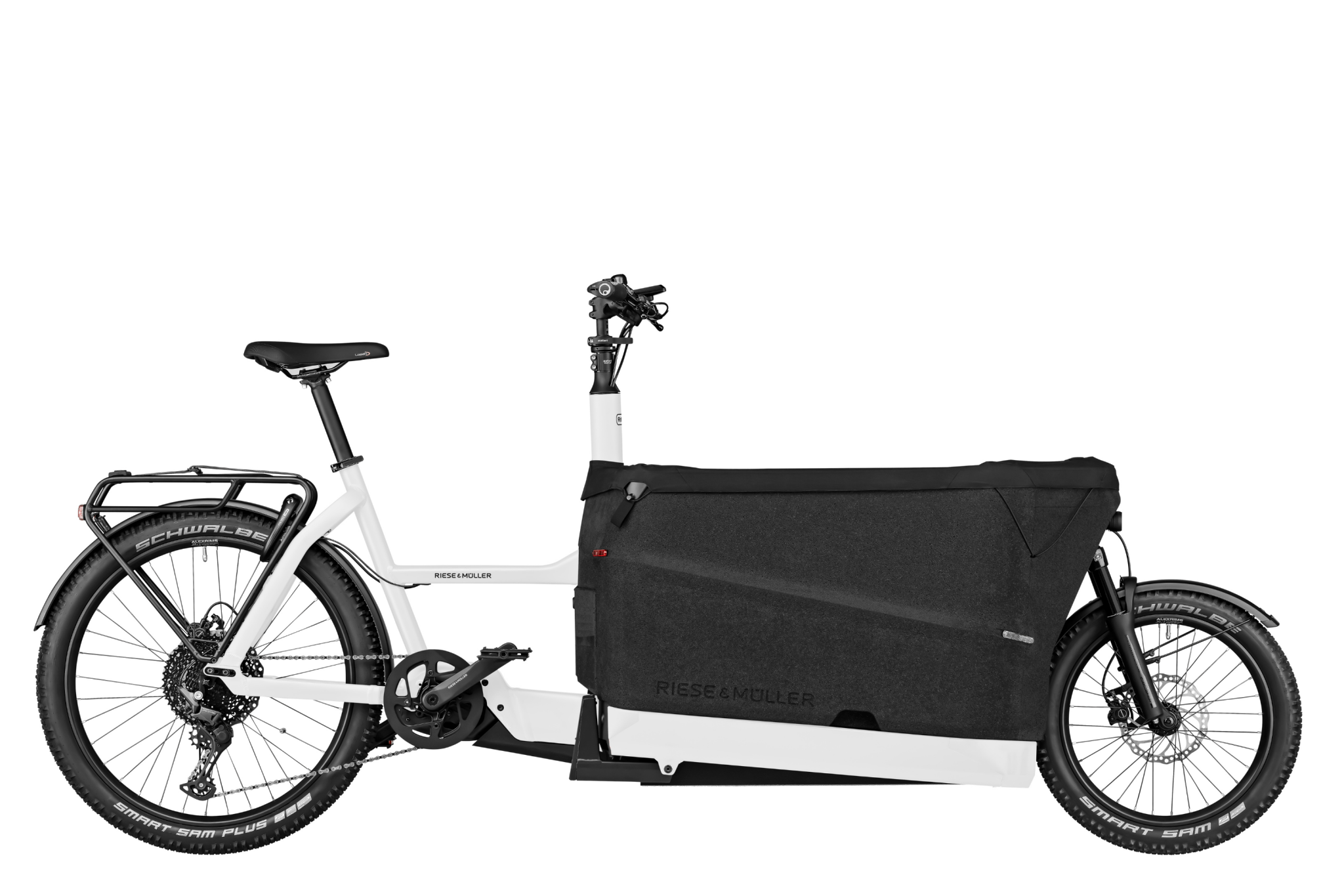 riese-muller Packster2 70 CT Touring electric bike, side profile on white background