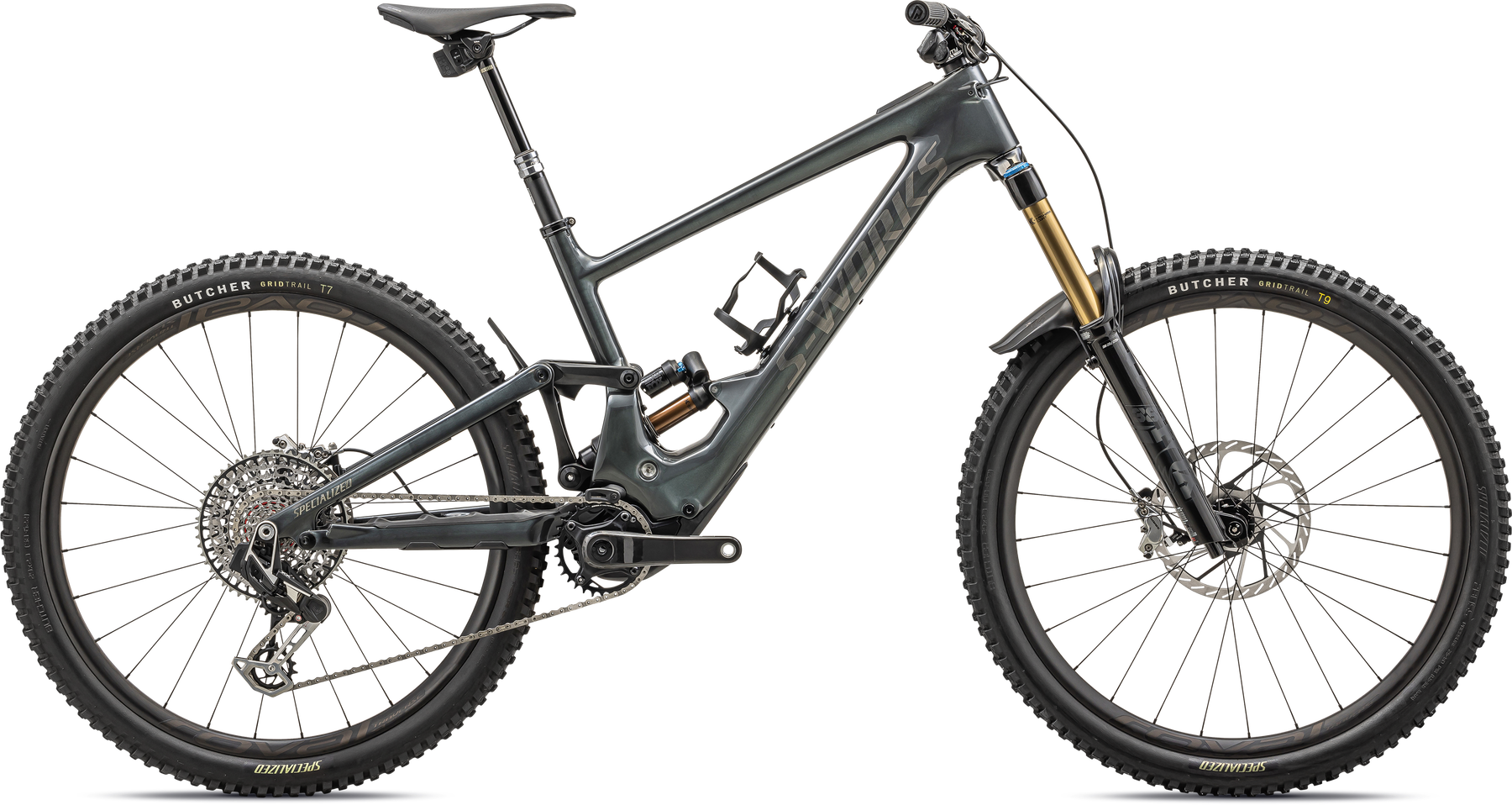 specialized S-Works Turbo Kenevo SL 2 electric bike, side profile on white background
