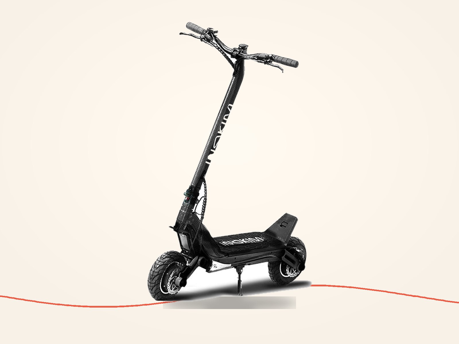 Electric scooter on a white background